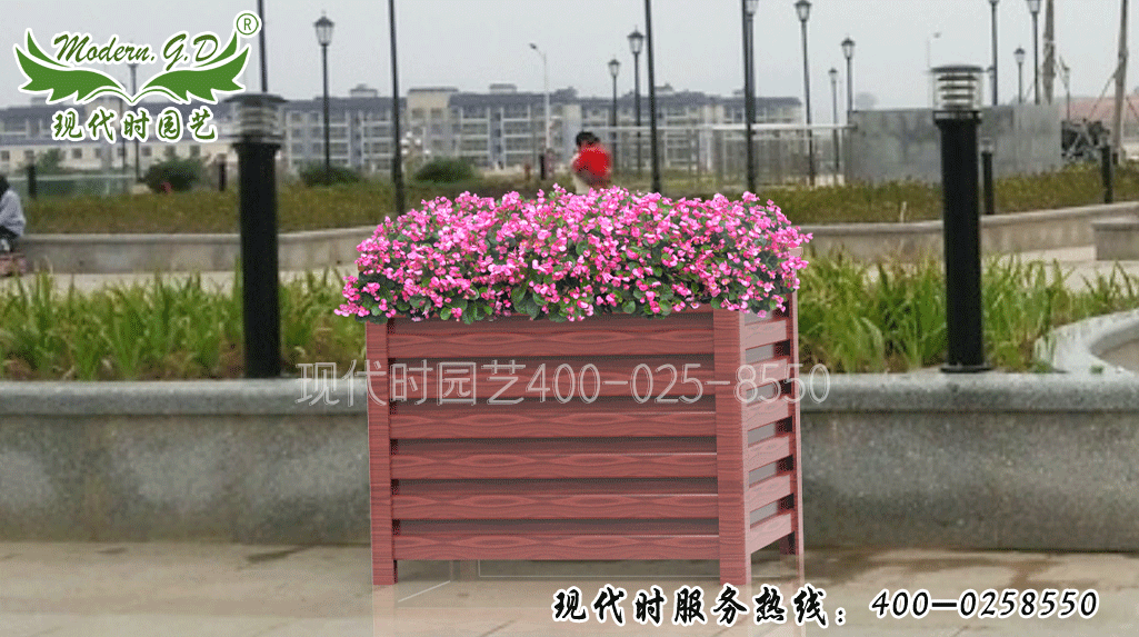 長方形鋁合金花箱型號:H-2